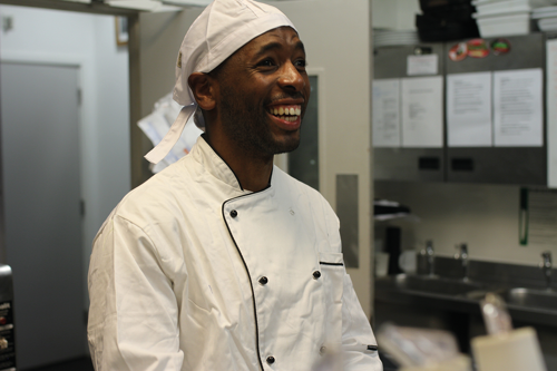 Eddie worked as a chef