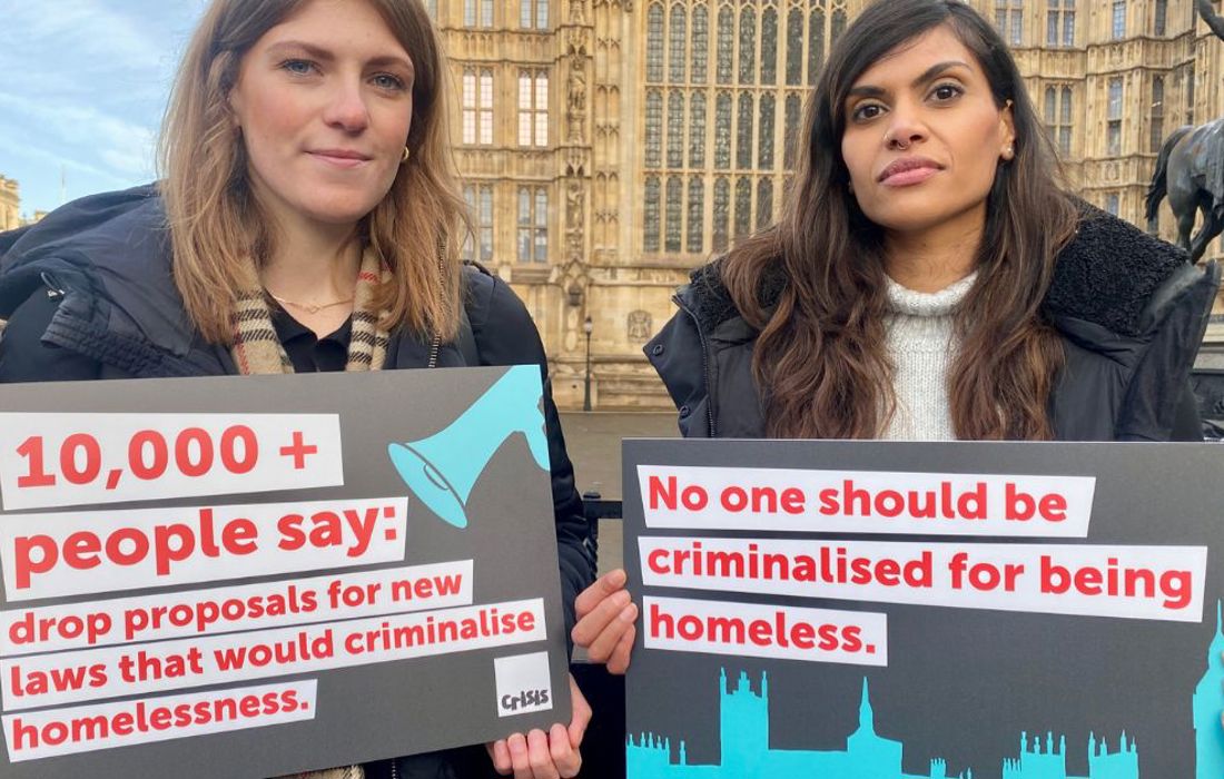 10,000 people say: don’t criminalise homelessness | Crisis UK